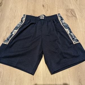 New Georgetown Hoyas Mitchell and Ness Shorts Blue and Grey with tags